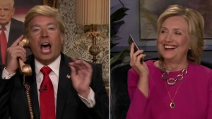 Hillary Clinton gets a call from ‘Trump’ on ‘The Tonight Show’